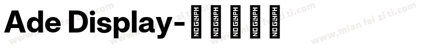 Ade Display字体转换